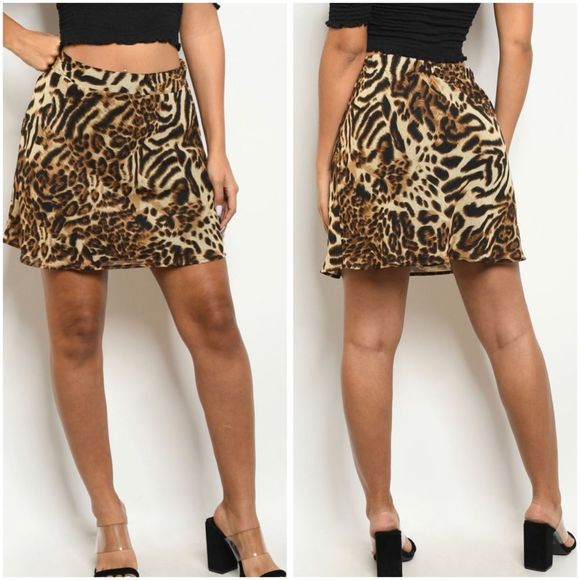 🆕Leopard print skirt - Picture 3 of 4